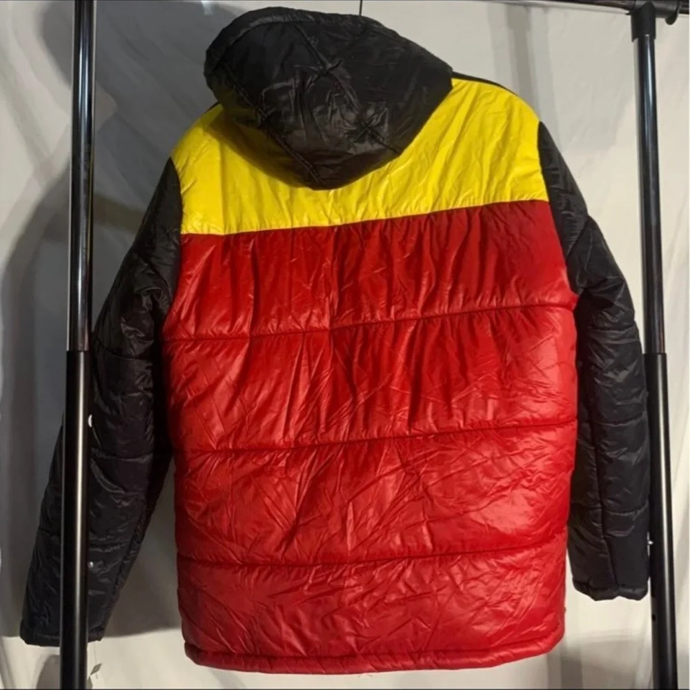 Members Only Puffer‎ Coat Colorblock Jacket Black Yellow Blue Red Mens NwT